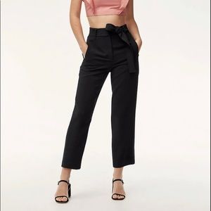 Aritzia tie front pant black